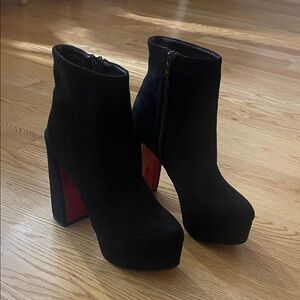 Christian Louboutin Turela 85 suede ankle boots